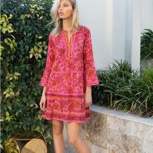 Vibrant Pink Floral Dress